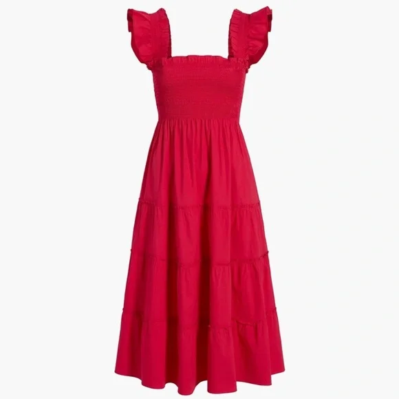 House on the Hill　Dress (Red)　100(3Y) Sherri-Hill-56111-black-red-